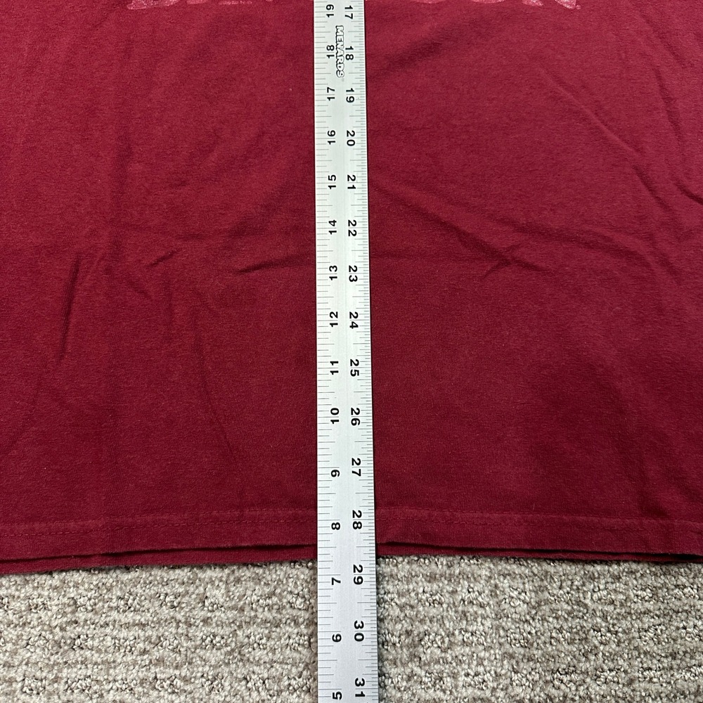 Harley Davidson Mens 2XL T-Shirt Burgundy Red Motorcycle Sunset Graphic Tee - Picture 7 of 8